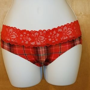 Victoria's Secret Hiphugger Hipster Red Plaid